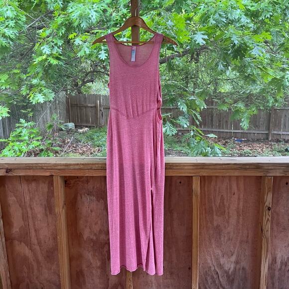 Free People Dresses & Skirts - Free People Beach Pink Side Cutout Maxi Dress Sleeveless Size S